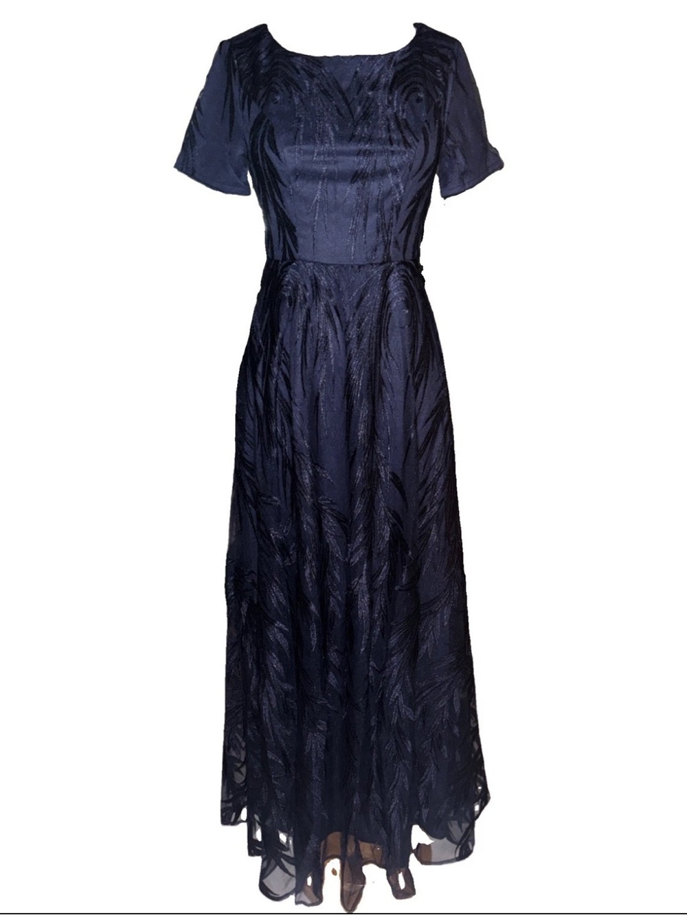 Mosy Elegant Navy Blue Evening Gown Dress